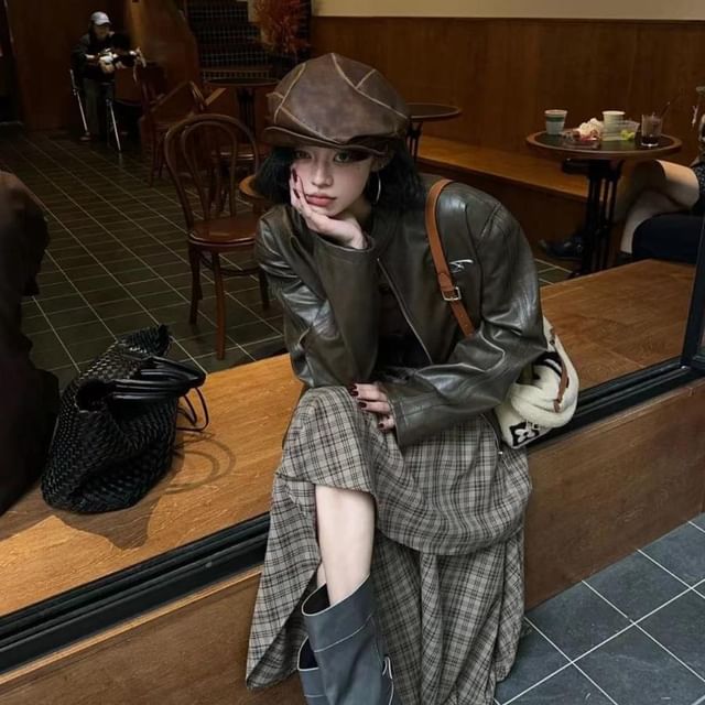 FROME-Panel Newsboy Cap