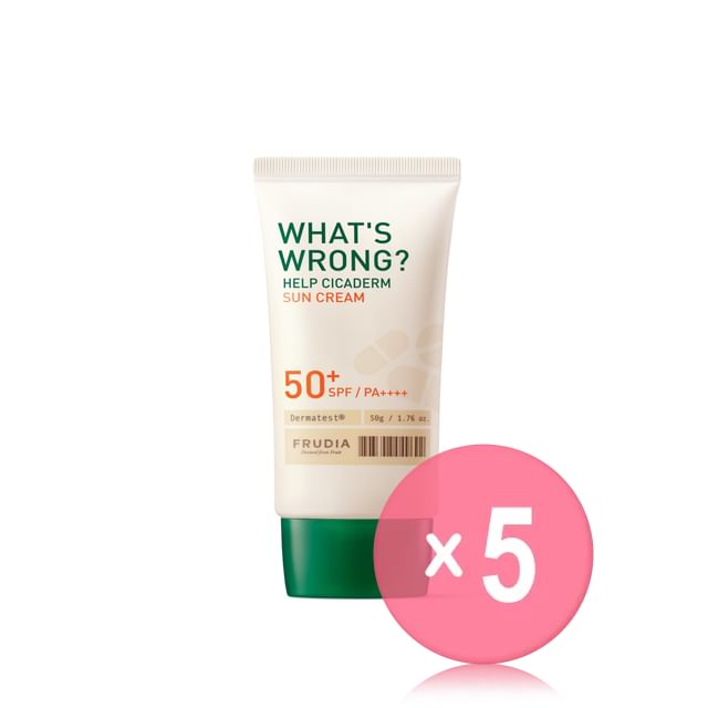 FRUDIA-Whats Wrong Help Cicaderm Sun Cream 5pcs Bundle Set