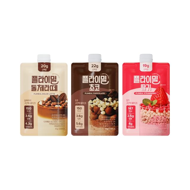 FULLight-Bundle FLIMEAL Protein Shake Dolce Latte Choco Strawberry