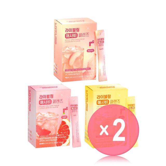 FULLight-LIVELING Apple Cider Vinegar Cleanse - 3 Types 2pcs Bundle Set
