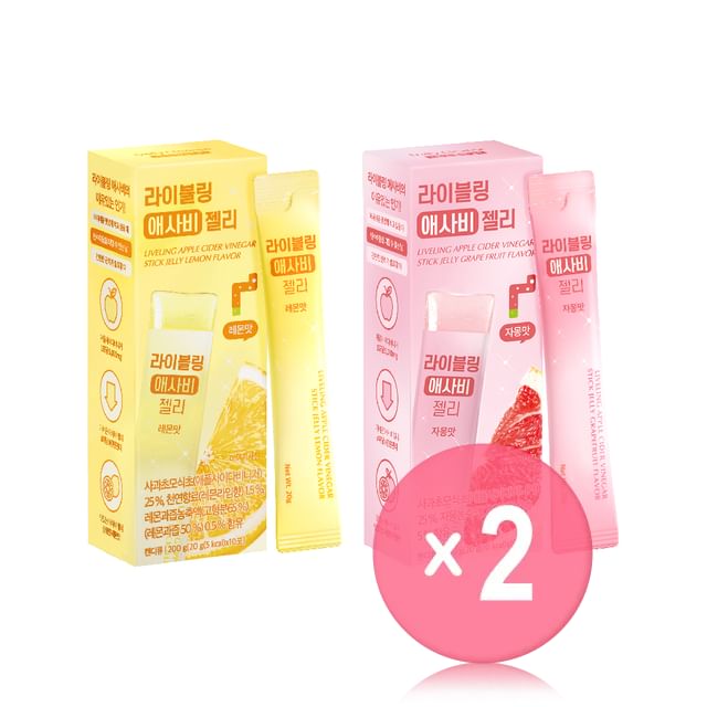 FULLight-LIVELING Apple Cider Vinegar Stick Jelly - 2 Types 2pcs Bundle Set