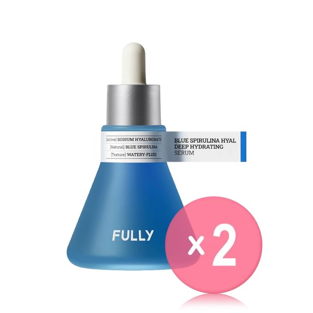 FULLY-Blue Spirulina Hyal Deep Hydrating Serum 2pcs Bundle Set