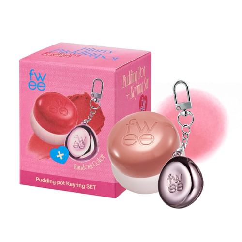 FACE PUDDING & EYE PUDDINGセット fwee - Pudding Pot Keyring Set - 35 colors | YesStyle