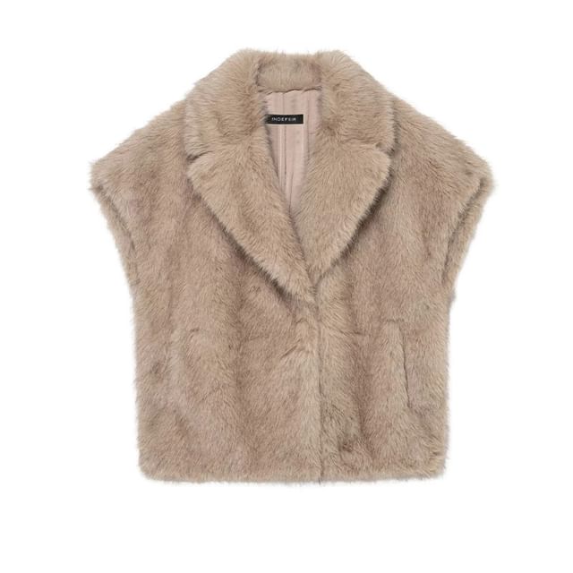 Gangacore-Fluffy Button-Up Vest