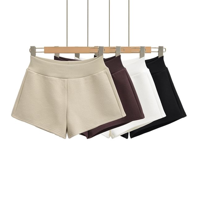 Gangacore-Low Rise Plain Hot Pants