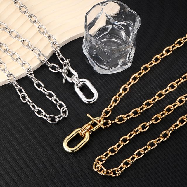 Gaya-Chunky Metallic Necklace