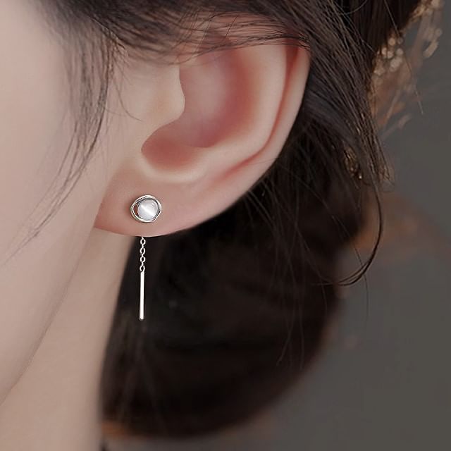 Gaya-Gemstone Threader Earring
