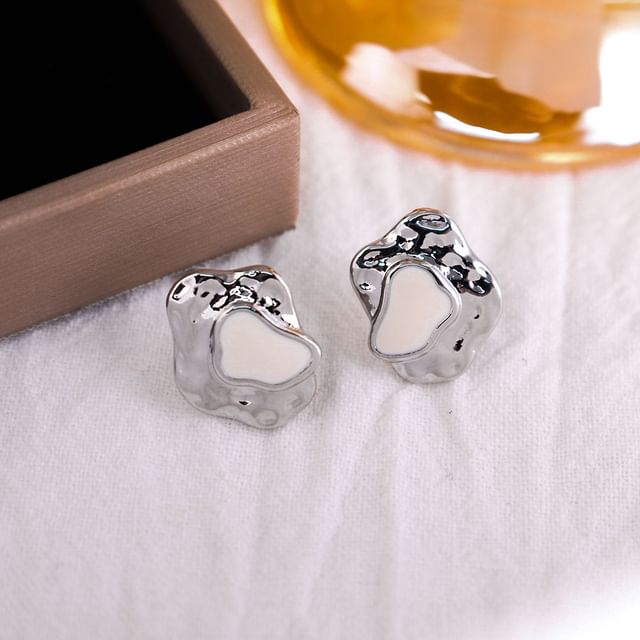 Gaya-Irregular Alloy Stud Earring