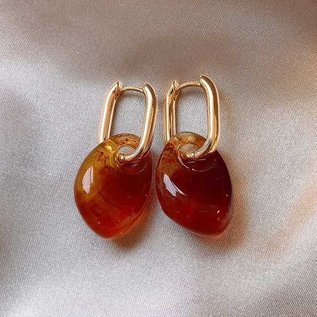 Gaya-Resin Alloy Drop Earring
