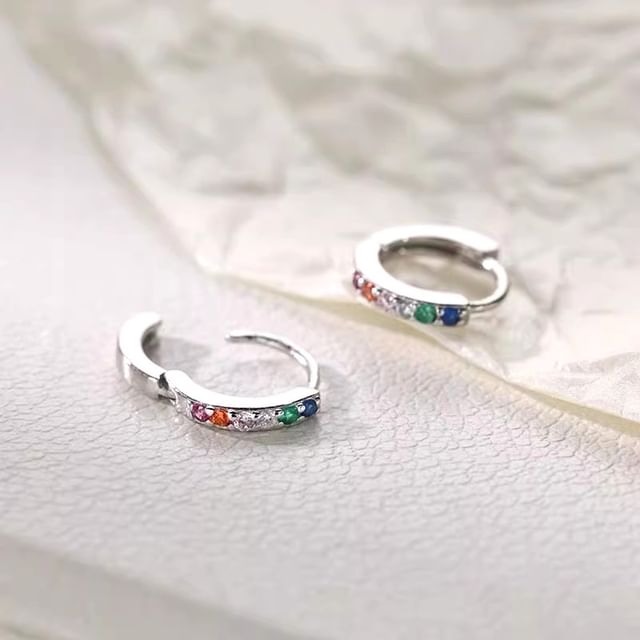 Gaya-Rhinestone Alloy Huggie Earring Various Designs