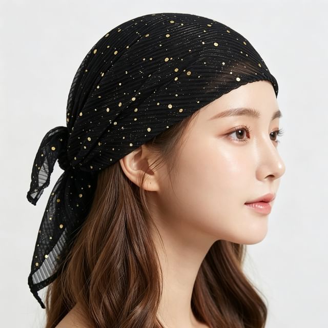 Gaya-Sequined Head Scarf