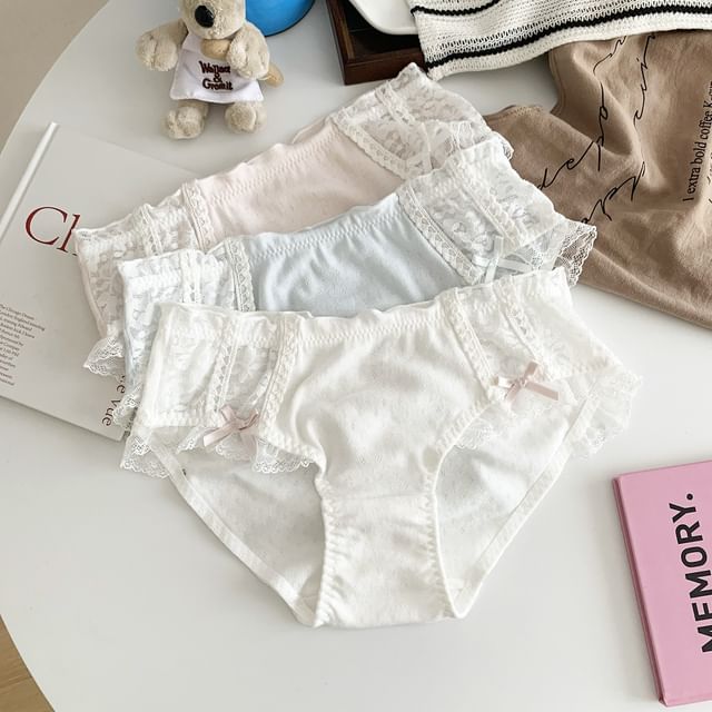 Gecko-Lace Trim Panties