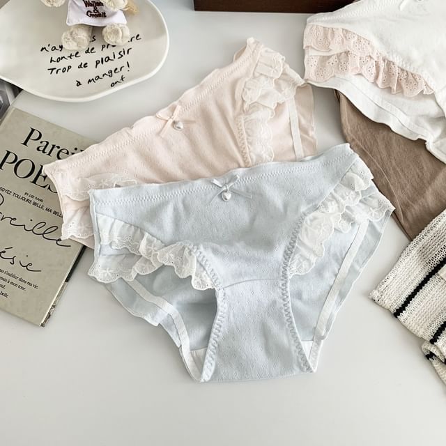 Gecko-Lace Trim Panties