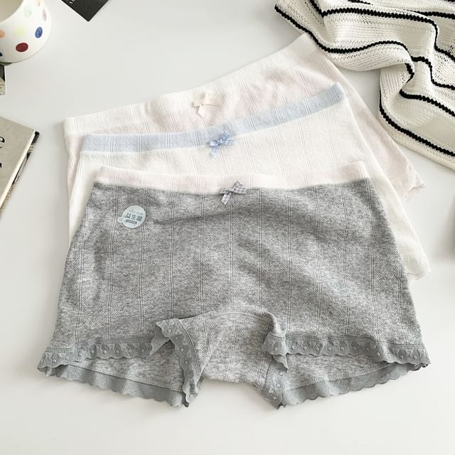 Gecko-Lace Trim Undershorts Set