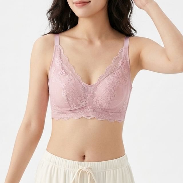 Gecko-Lace Wireless Bra