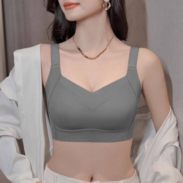 Gecko-Mesh Panel Seamless Wireless Bra