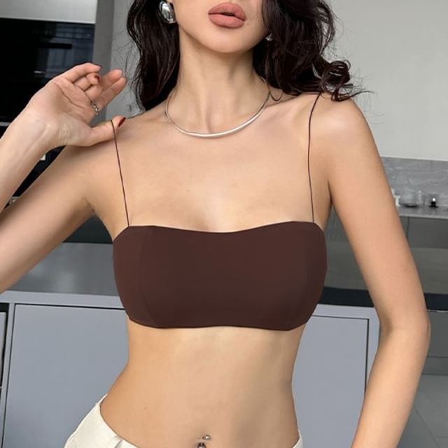 Gecko-Plain Bandeau Bra