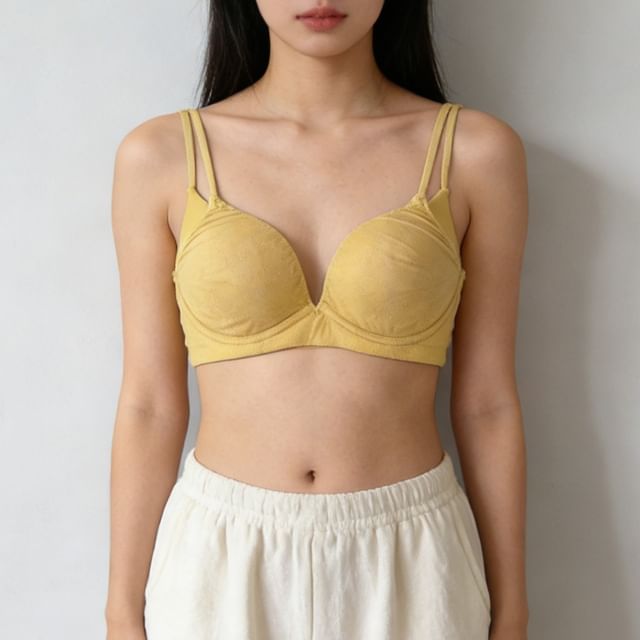 Gecko-Plain Seamless Bra Top