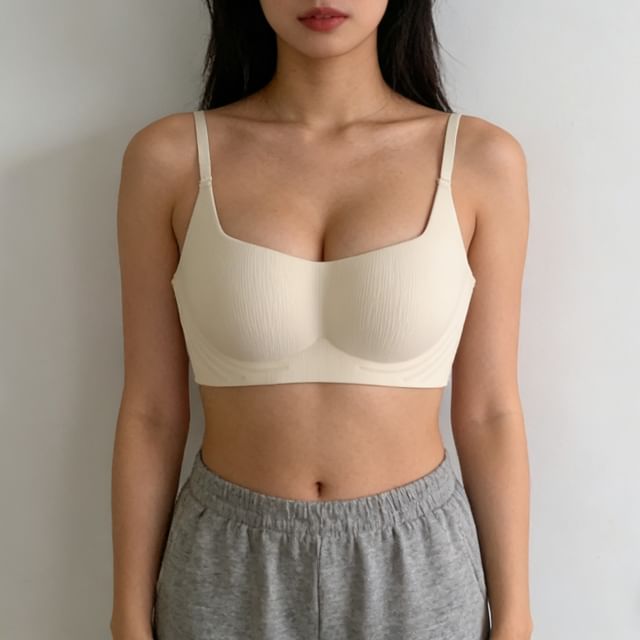 Gecko-Plain Seamless Bra