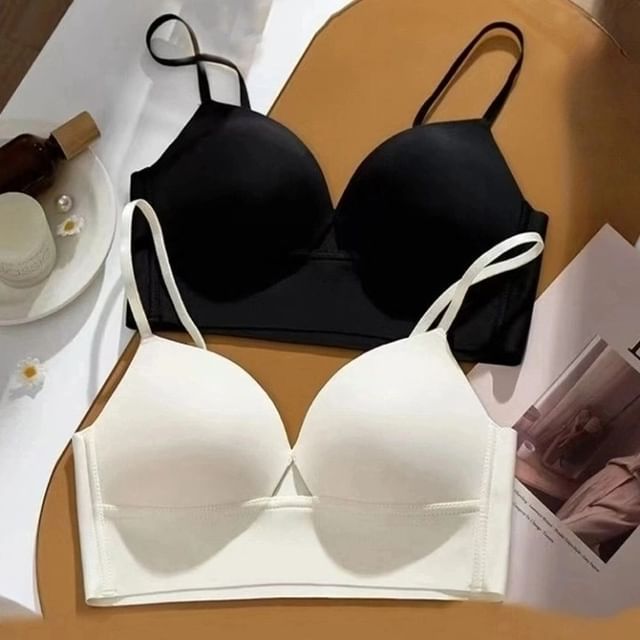 Gecko-Plain Seamless Wireless Bra