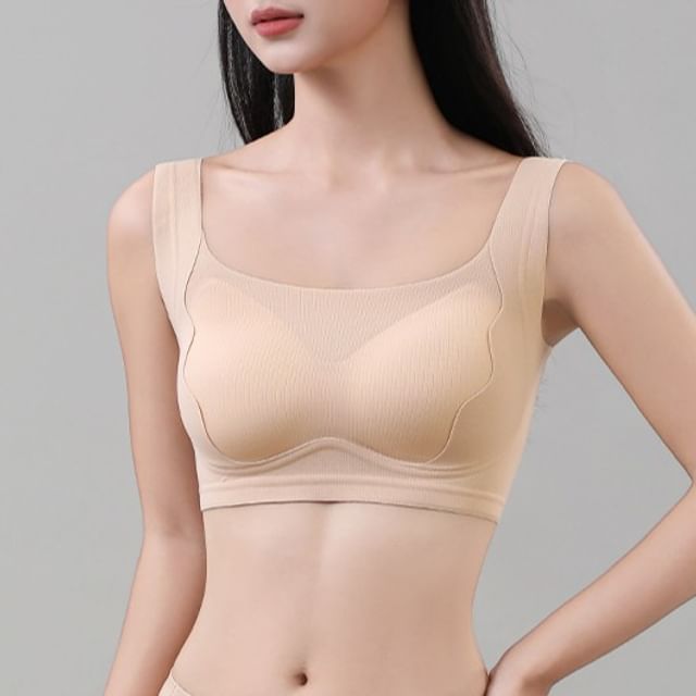 Gecko-Plain Seamless Wireless Bra