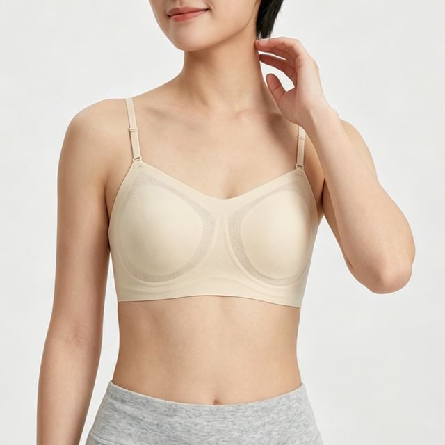 Gecko-Plain Seamless Wireless Bra
