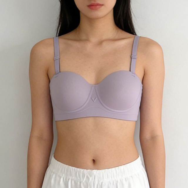 Gecko-Plain Seamless Wireless Bra