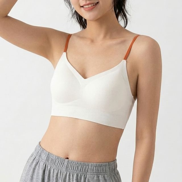 Gecko-Ribbed Seamless Wireless Bra