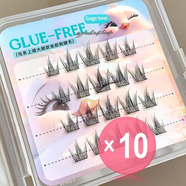 Gege Bear-Bird Edition False Eyelashes 10pcs Bundle Set