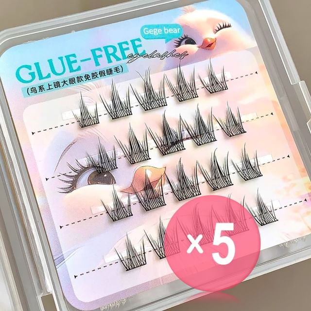 Gege Bear-Bird Edition False Eyelashes 5pcs Bundle Set