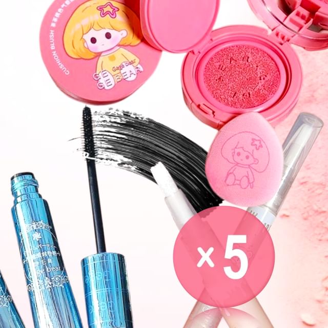 Gege Bear-Bundle Glowing Eye Cheek Set 5pcs Bundle Set