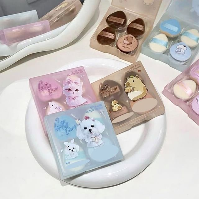 Gege Bear-BUY 3 GET 40 OFF - Cute and Cloud-Touch Powder Puff - 3 Types