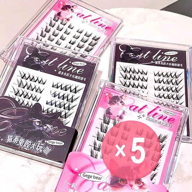 Gege Bear-BUY 3 GET 40 OFF - False Eyelashes - 2 Styles 5pcs Bundle Set