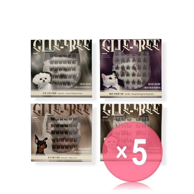Gege Bear-BUY 3 GET 40 OFF - Glue-Free False Eyelashes - 6 Types 5pcs Bundle Set