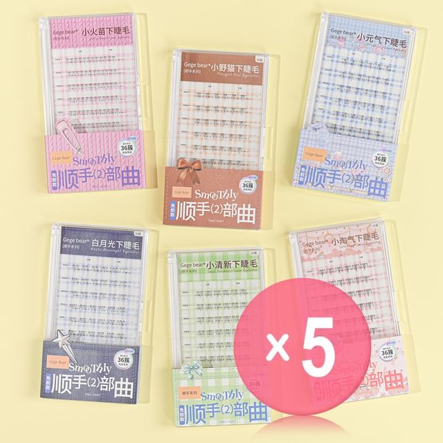 Gege Bear-BUY 3 GET 40 OFF - Lower Eyelashes- 6 Types 5pcs Bundle Set