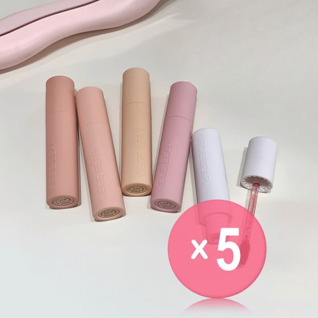 Gege Bear-BUY 3 GET 40 OFF - Macaron Powder Mist Lip Mud - 7 Colors 5pcs Bundle Set