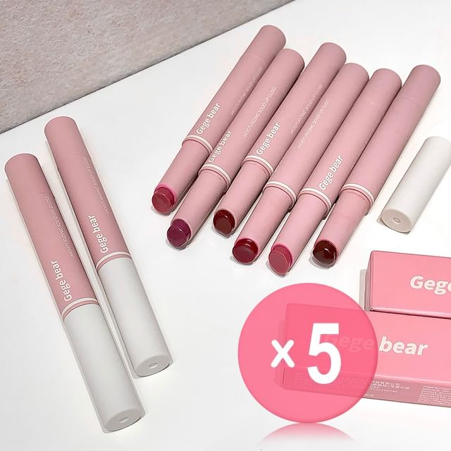 Gege Bear-BUY 3 GET 40 OFF - Moisturizing Solid Lip Gloss - 6 Colors 5pcs Bundle Set