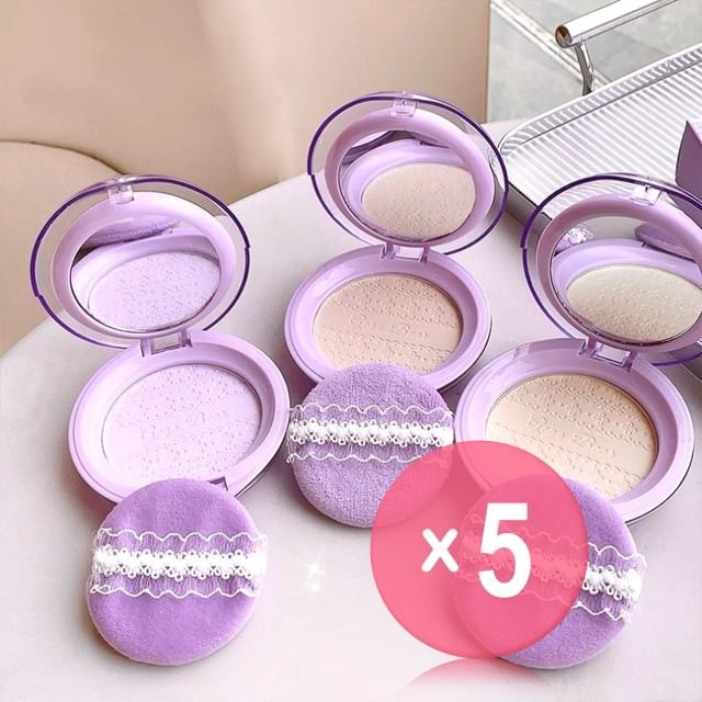 Gege Bear-BUY 3 GET 40 OFF - Nude Feeling Clear Setting Powder - 3 Colors 5pcs Bundle Set