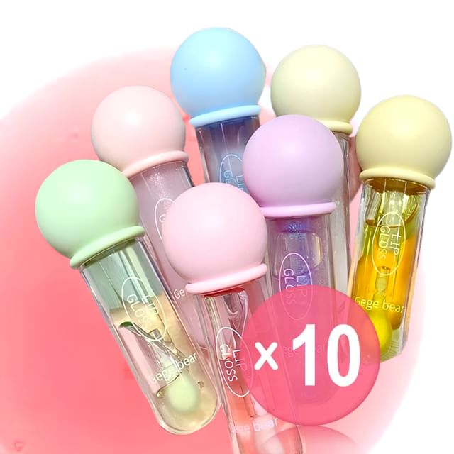 Gege Bear-BUY 3 GET 40 OFF - Pudding Moisturizing Jelly Lip Oil - 1-4 10pcs Bundle Set