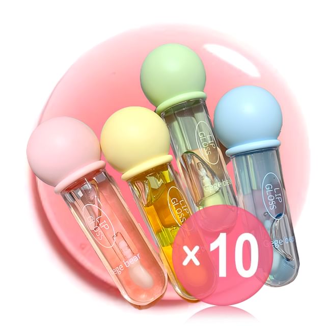 Gege Bear-BUY 3 GET 40 OFF - Pudding Moisturizing Jelly Lip Oil - 5-7 10pcs Bundle Set