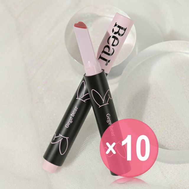 Gege Bear-BUY 3 GET 40 OFF - Rabbit Ear Edition Moisturizing Lip Tint - 4-6 10pcs Bundle Set