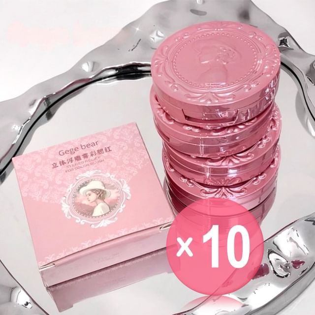 Gege Bear-BUY 3 GET 40 OFF - Relief Delicate Matte Cheek Blusher - 4 Colors 10pcs Bundle Set
