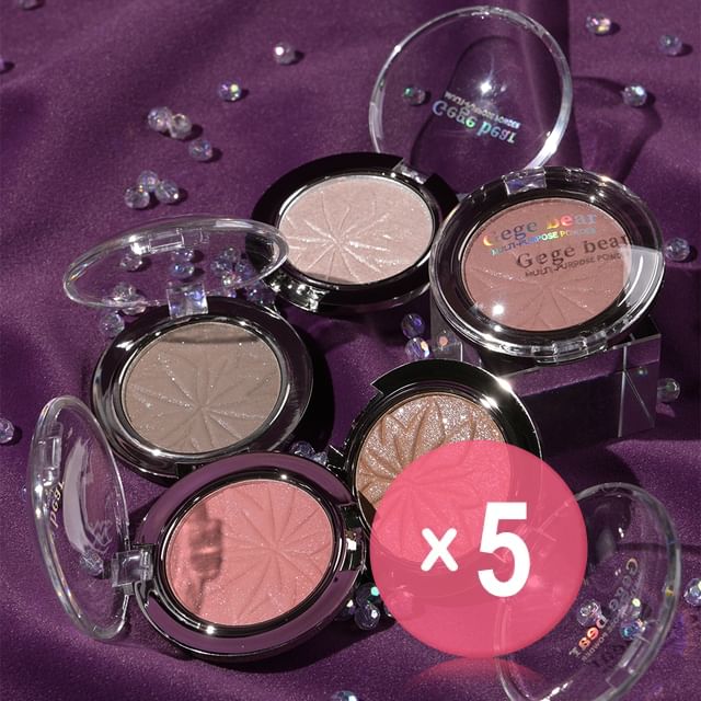 Gege Bear-BUY 3 GET 40 OFF - Smart Shimmer Multi-Purpose Powder - 5 Colors 5pcs Bundle Set