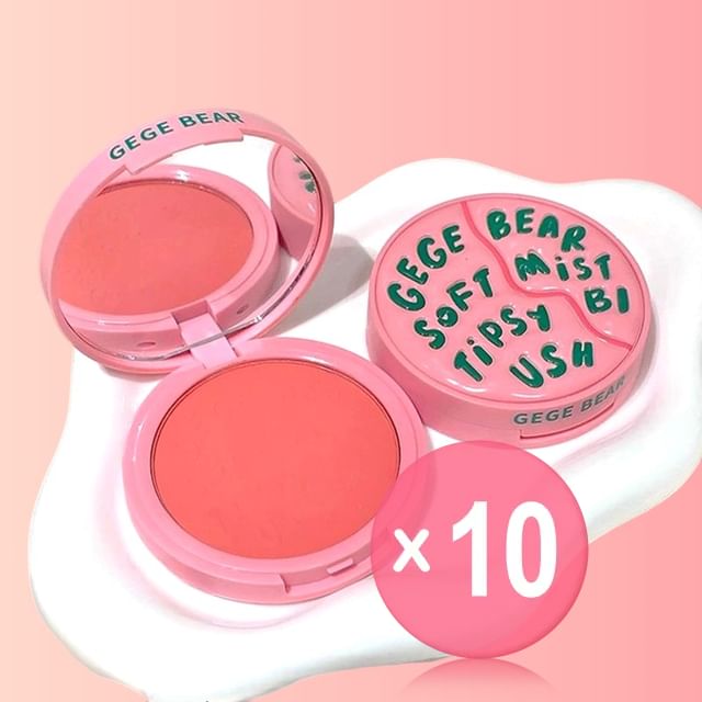 Gege Bear-BUY 3 GET 40 OFF - Soft Mist Tipsy Blush - 4 Colors 10pcs Bundle Set