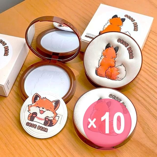 Gege Bear-Cloud Silk Light Makeup Setting Powder - 3 Colors 10pcs Bundle Set