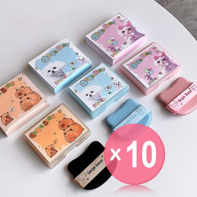 Gege Bear-Cute and Cloud-Touch Blotting Paper - 3 Types 10pcs Bundle Set