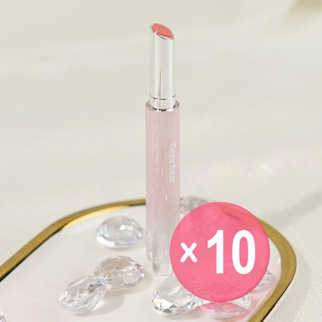 Gege Bear-Mirror Solid Lip Gloss - 6 Colors 10pcs Bundle Set