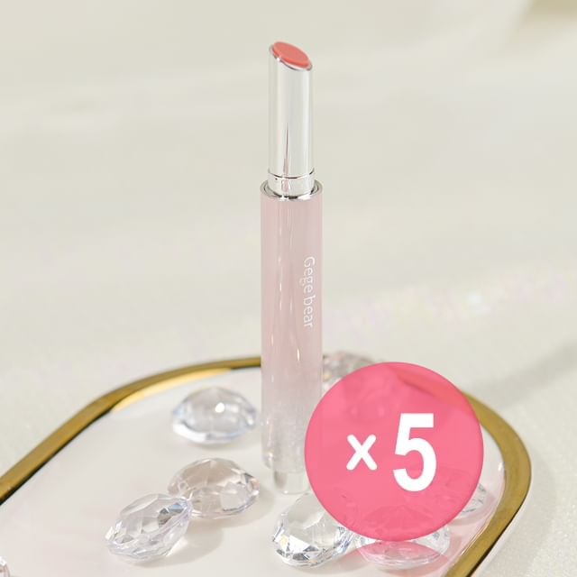 Gege Bear-Mirror Solid Lip Gloss - 6 Colors 5pcs Bundle Set