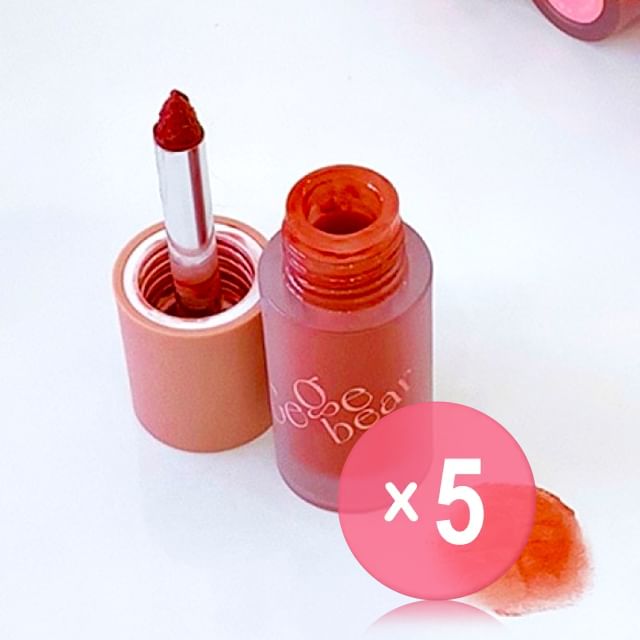 Gege Bear-Multi Purpose Matte Lip Tint - 4 Colors 5pcs Bundle Set