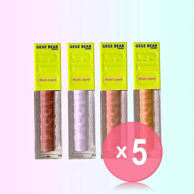 Gege Bear-Shimmer Blush Liquid - 4 Colors 5pcs Bundle Set